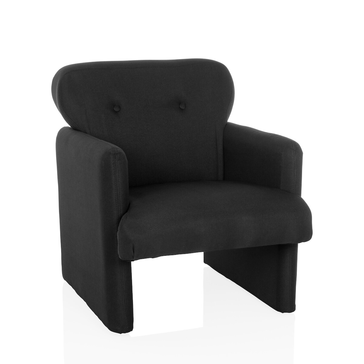 Loungsessel / Einsitzer Sofa CARIPITO Stoff schwarz hjh LIVING Image