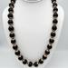 J. Crew Jewelry | J. Crew Black And Gold Beaded Ribbon Tie Necklace | Color: Black/Gold | Size: Os