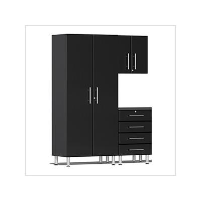 Ulti-MATE Garage Cabinets 3-Piece Garage Cabinet Kit in Midnight Black Metallic
