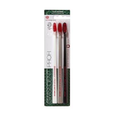 Swissdent - PROFI COLOURS TRIPLE Zahnbürsten & Zungenreiniger 1 ct Image