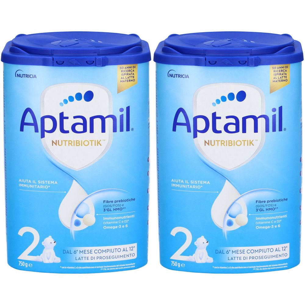 Aptamil 2 Latte di proseguimento dal 6° mese compiuto al 12° Set da 2x
