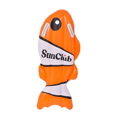 Inflatable Clown Fish Swimming Kickboard - 39" - Orange and White