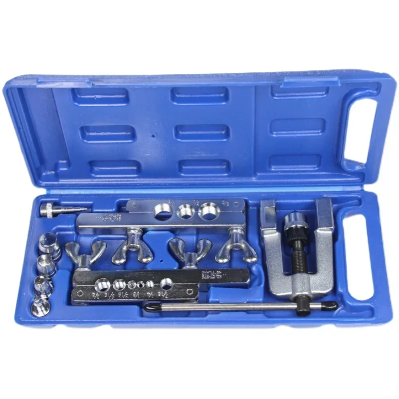 Kit di strumenti per svasatura della refrigerazione 1/8-3/4 6-19mm Alesatore per tubi espandibili Tubo in rame Alesatore per tubi in alluminio Set di utensili manuali