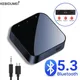 Trasmettitore ricevitore Bluetooth 5.3 Adattatore audio wireless per musica stereo Aux HiFi da 3,5 mm per kit per auto Altoparlanti Cuffie TV