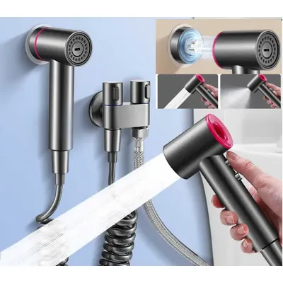 Bidet toilet sprayer set spray water bathroom handheld bidet sprayer toilet shower double outlet angle valve toilet accessories