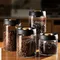 Coffee Beans Vacuum Sealed Tank Transparent Glass Food Storage Jars Household Moisture-proof Air