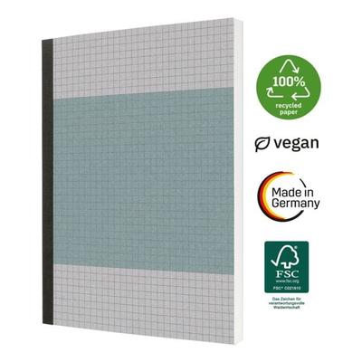 Sigel Notizbuch kariert A5 Softcover aus Recyclingkarton grau Image