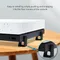 4pcs Game Console Horizontal Version Heightening Bracket Slip Resistant Wear Proof Accessories for Microsoft Xbox One S X Black
