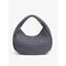 elegante Hobo-Tasche aus gewebtem Leder in Elfenbein für Damen – schicke Handtasche mit rundem Griff, perfekt für Tages- und Abend-Outfits