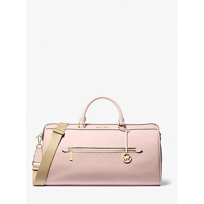 Michael Kors Jet Set Travel Extra-Large Signature Logo Duffel Bag Pink One Size