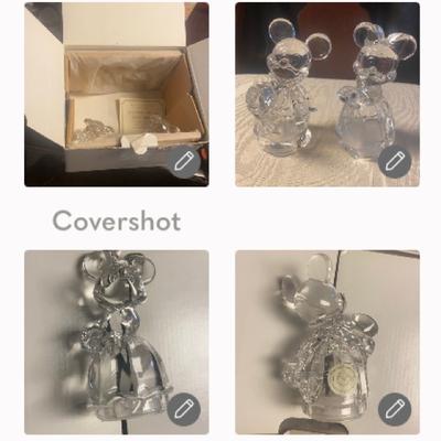 Disney Dining | Lenox/Disney Mickey & Minnie W Box S&P Shakers & Certificate 4.5x3” | Color: Silver | Size: Os