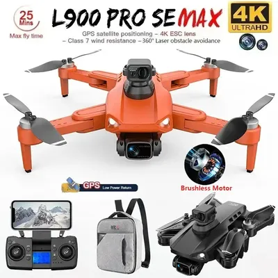 L900 Pro SE MAX GPS Drone 4K Professional Dual HD Camera 5G WIFI 360° Obstacle Avoidance Brushless