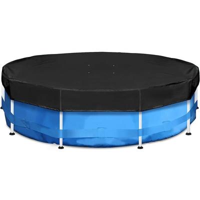 Sekey - Poolabdeckung Rund für 305cm Metallrahmenpool, Reißfest Oxford Poolabdeckung mit hoher Image