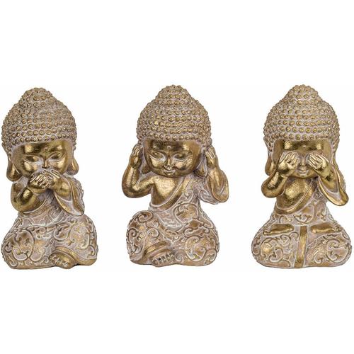 Signes Grimalt - Buddha -Figurenfiguren Buddha 3 Uni. Gold Buddhas 12x7x7cm 27974