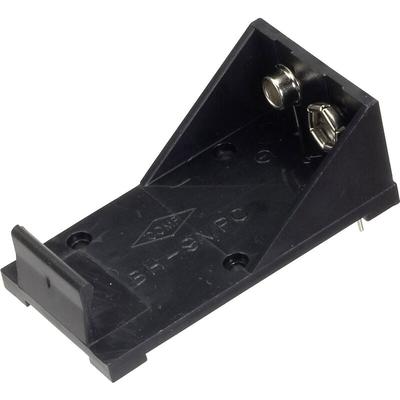 BH-9VP Batteriehalter 1x 9 v Block Kontaktpole - Tru Components Image