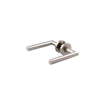 Paar Edelstahl Türdrücker bezault 90° Winkel LC3 Rosette - 80343 Image