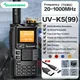 Quansheng UV-K6 Walkie Talkie 5W Air Band Radio Tyep C Carica UHF VHF DTMF FM Scrambler NOAA Frequenza wireless Radio CB bidirezionale