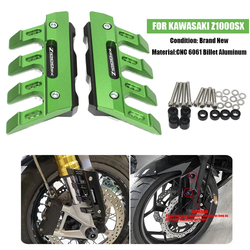 Für kawasaki ninja z1000sx z1000 sx/tourer motorrad kotflügel gabel schutz gabel schutz block vorne kotflügels chieber zubehör Image