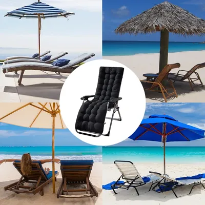 Patio Chaiselongue Kissen Sonnen liege Kissen Pad Lounge Stuhl Kissen für Reisen Urlaub Indoor Outdoor