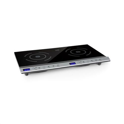 Klarstein - Cucinata mobile Kochplatte, Doppel-Induktionskochfeld, 3100W, Touch Control,