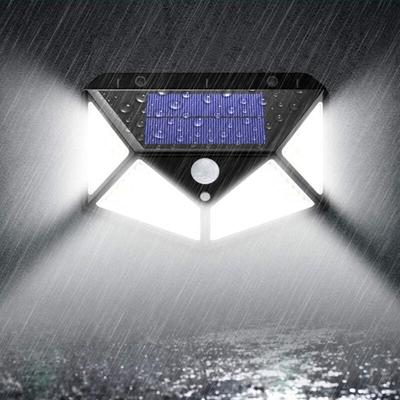 Shop-story - 100 led Solar Outdoor Lampe : 120° Wireless Wall Lighting with Motion Detector 1 Image