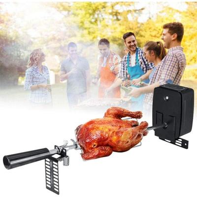 Gojoy - bbq Grillspieß Set Edelstahl Rotisserie Drehspie Spieß mit Motor, Motorhalterung Drehspieß