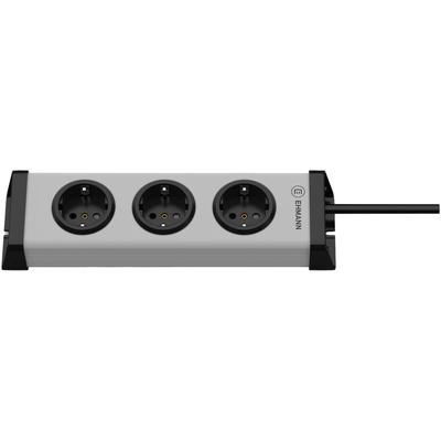 0200x00032303 Steckdosenleiste mit Schalter Silber, Schwarz Schutzkontakt 1 St. - Ehmann Image