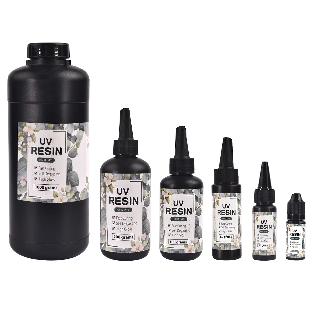 UV Harz Kleber 10/15/25/60/100/200g Uv-härtende Solar Heilung Sonnenlicht aktiviert Harte DIY Schnell Trocknend Für Schmuck Harz Gel Image