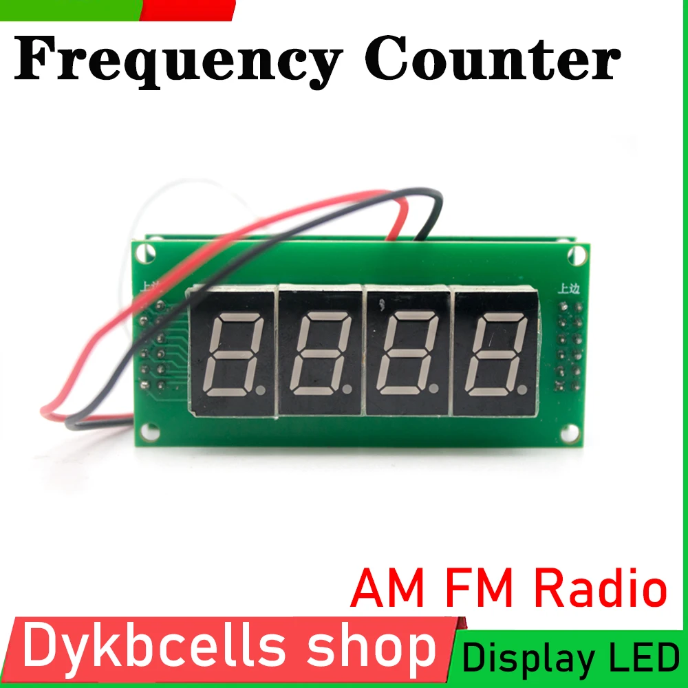 Frequenzzähler-Messgerät AM FM-Radio empfangen Digitalanzeige LED für DC 9V-12V POWER Ham Amplifier Image