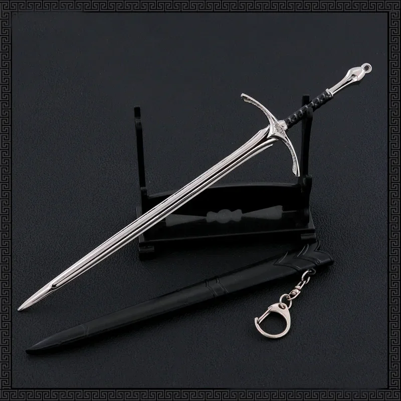 22cm Gandalf Glamdring Maia The Grey Middle Earth Sword 22cm Metal Material Katana Samurai Sword Showpiece Gifts Toys for Boys