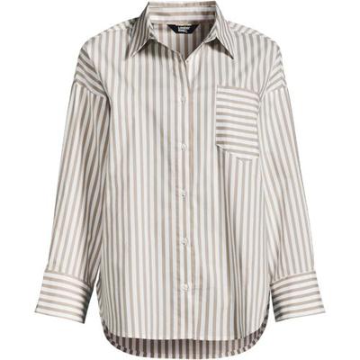 Long Sleeve Shirt, Women, size: 14-16, regular, Misc, Cotton/Poly-blend, by Lands' End