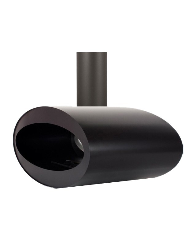 OutInFire MERU TUBE – Hängender rotierender Biokamin – Schwarz Image