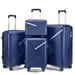 Abrahams Plastic/Acrylic Luggage Rack in Navy Blue | 29.5" H X 18.5" W X 12.6" D | Wayfair FHY240802101