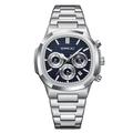 Crrju décontracté marque sportive bracelet en acier inoxydable montres pour hommes nouveau chronographe montres à quartz avec date 2309