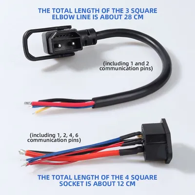 Electric Vehicle Charger Connector Adapter 2+6 E-bike Lithium Battery Charging Interface Replacement