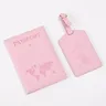 Pu Leder Koffer Adresse tikett Gepäck Boarding Bag Tag Name ID Adresse Pass Inhaber Reise accessorie 1Set Gepäck anhänger