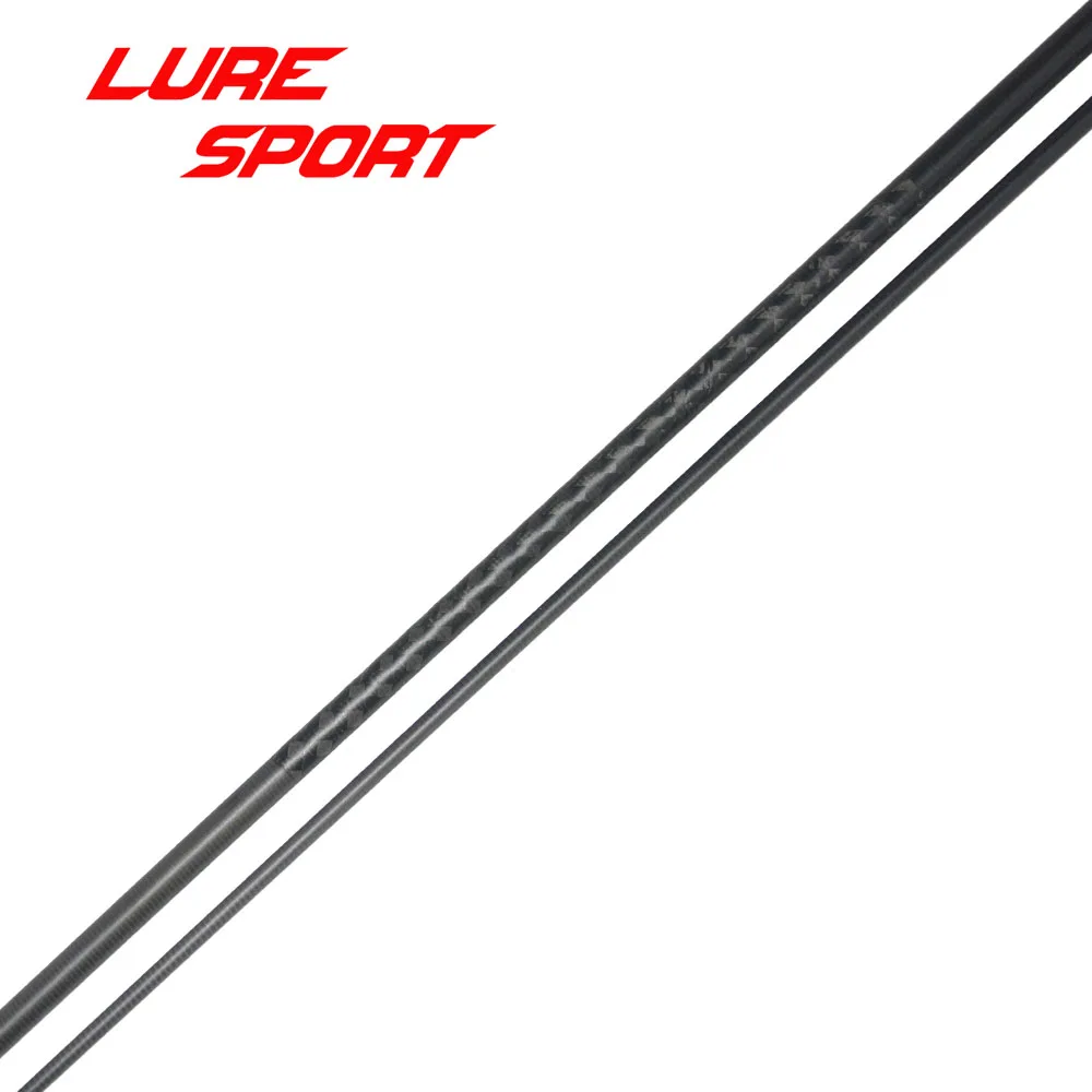LureSport 2 Sets 1,98 m 2,1 m Mattfarbe Carbonstange leer mit 20 cm X Kreuz Carbon M Power Rod Building Component Repair DIY