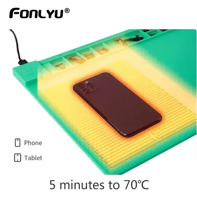 REFOX ProMat RS30 Heizung Silikon Pad Telefon Tablet Reparatur Werkzeuge Für Apple Watch Wartung Hohe-temperatur Isolierung Renovieren