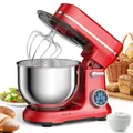 BioloMix Robot da cucina da cucina, motore CC da 1200 W a 11 velocità, schermo OLED digitale, robot da cucina elettrico con gancio per impastare, frusta