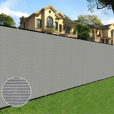 Grau Privatsphäre Bildschirm Zaun Heavy Duty Outdoor Hinterhof Fechten Windschutz Schatten Abdeckung Mesh für Pool Garten Hof Baustelle