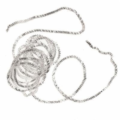 Glorex Bouillondraht versilbert 1,5mm 3m (6 x 50 cm) Bastelmaterial Image