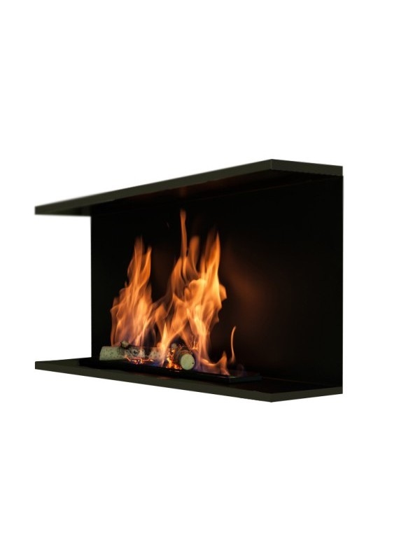 OutInFire IZZAK – Dreiseitiger Biokamin. Eingebauter Bioethanol-Kamin 80 cm – Wellenbrenner 65 cm / Fassungsvermögen 4,4 l Image