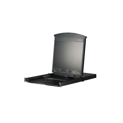 ATEN KL1508AiN KVM Over IP Switch, 8 Port, 48cm LCD, VGA, PS/2-USB, Deutsch