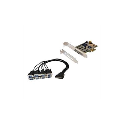 EXSYS EX-44388 PCI Express Karte 8x seriell RS-232 (Kabel mit 8x 9pin Stecker) Image