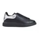 Alexander McQueen , Black Silver Sneaker ,Black male, Sizes: 7 1/2 UK, 9 1/2 UK, 10 1/2 UK, 7 UK, 9 UK, 10 UK, 8 UK, 11 UK