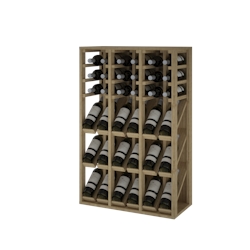 Godello Serie Weinregal aus heller Kiefer 36 Flaschen Dreifach-Aufsteller Image