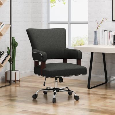 PU Padded Mid-Back Office Computer Desk Chair Computer Ergonomic Mesh Chair Home Office Computer Gaming Desk Chair