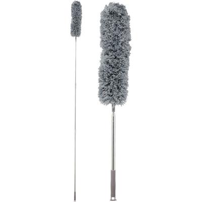 Relaxdays - Staubwedel, ausziehbare Telekopstange bis 2,5 m, waschbar, biegbar, Staubmagnet Image