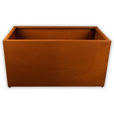 Köhko® Designer Hochbeet Rahmen (Ohne Boden) aus Cortenstahl als Bausatz TROG 80x40x40 cm Image