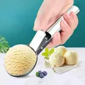 Palette per gelato multifunzionali Paletta per doppio uso in acciaio inossidabile Cucchiaio per frutta e anguria Paletta per palline Strumenti per gelato per la casa